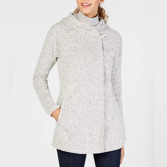 The North Face Heather Gray Wrap Jacket Large - Picture 15 of 16